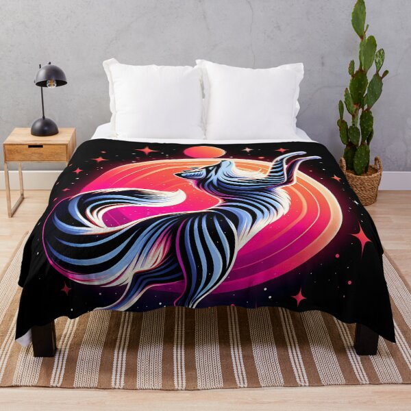 Item preview, Sun and Cosmic Fox with Stripes, Ai Generated Art designed and sold by ACC .
