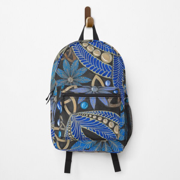 Item preview, Blue and gold elven zentangle texture designed and sold by Fantasyplus.