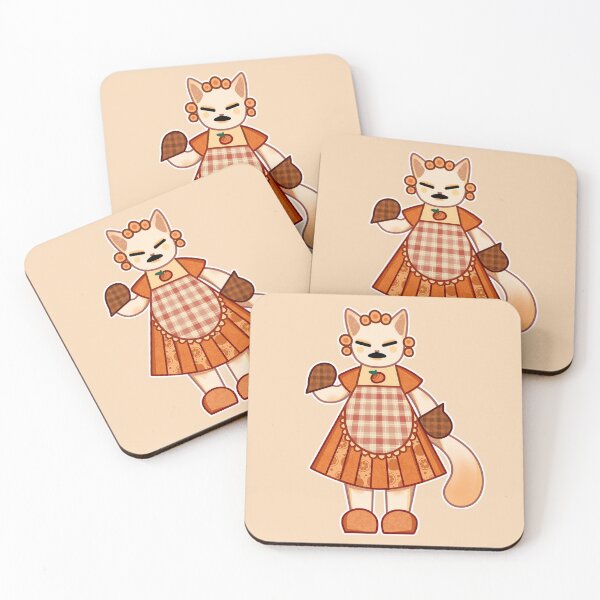 Item preview, angry orange mama cat in an apron designed and sold by bunnyEmanArt.