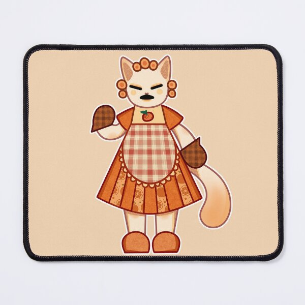 Item preview, angry orange mama cat in an apron designed and sold by bunnyEmanArt.