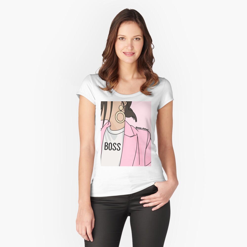 Item preview, Fitted Scoop T-Shirt designed and sold by elebea.