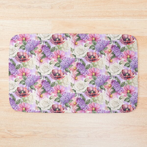 Item preview, Poppies Roses Cosmea Lilac designed and sold by Tina Veenstra.
