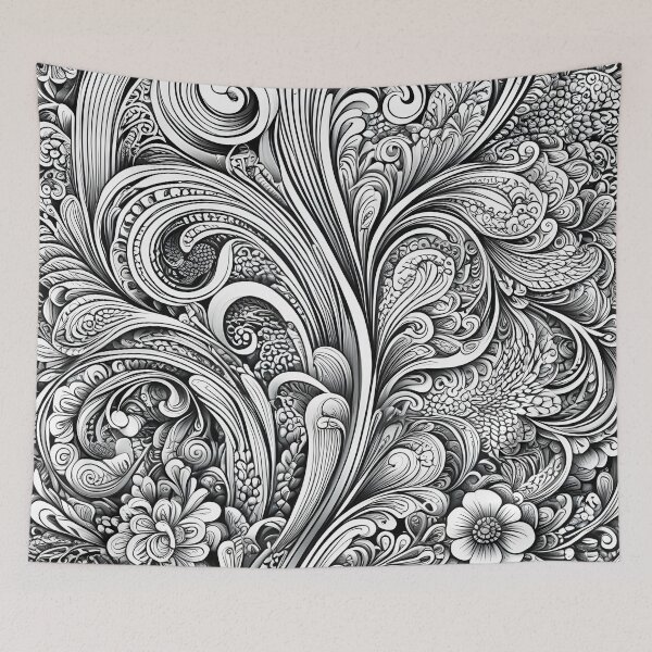 Item preview, black and white line art designed and sold by aliraweb.