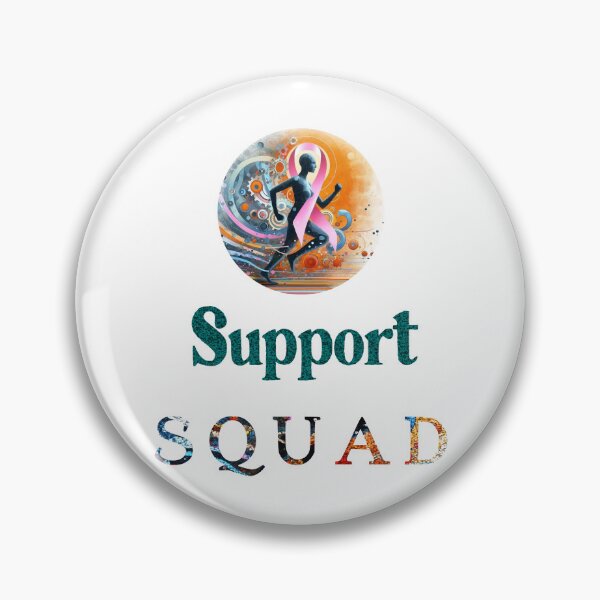 Item preview, Breast Cancer Warrior Support Squad Breast Cancer Awareness  designed and sold by Creat-Des.