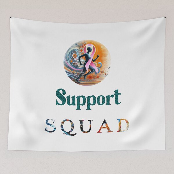 Item preview, Breast Cancer Warrior Support Squad Breast Cancer Awareness  designed and sold by Creat-Des.