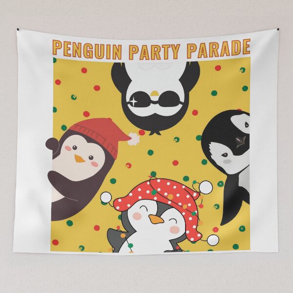 Item preview, Penguin Party Parade designed and sold by CreativeFlux.