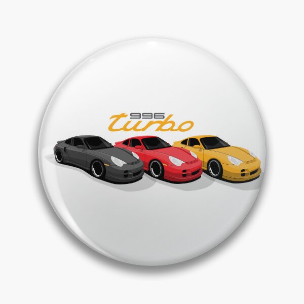 Artikelvorschau, Porsche 996 Turbo in deutschen Farben Abbildung entworfen und verkauft von blackdogshop.