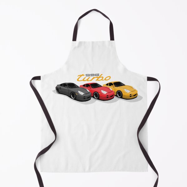 Item preview, Porsche 996 turbo in German colors illustration designed and sold by blackdogshop.