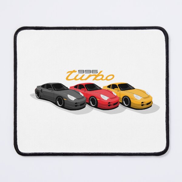 Artikelvorschau, Porsche 996 Turbo in deutschen Farben Abbildung entworfen und verkauft von blackdogshop.