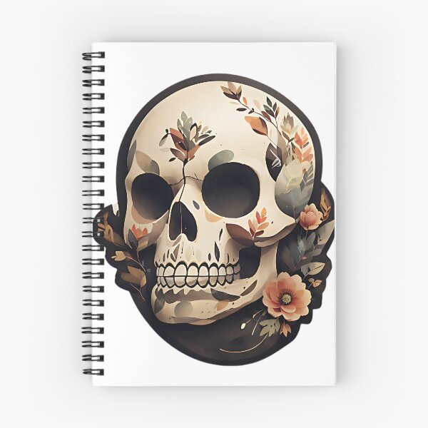 Item preview, Floral Skull Sticker - Life and Death Blend designed and sold by FluffyPeels.