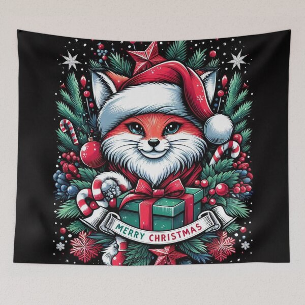 Artikelvorschau, Festliche Grüße vom Fuchs: Weihnachtsstimmung entfaltet entworfen und verkauft von TheShadow30.