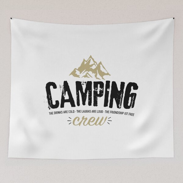 Item preview, Camping crew | Outdoor | Leisure | Festival designed and sold by wortwerk-design.