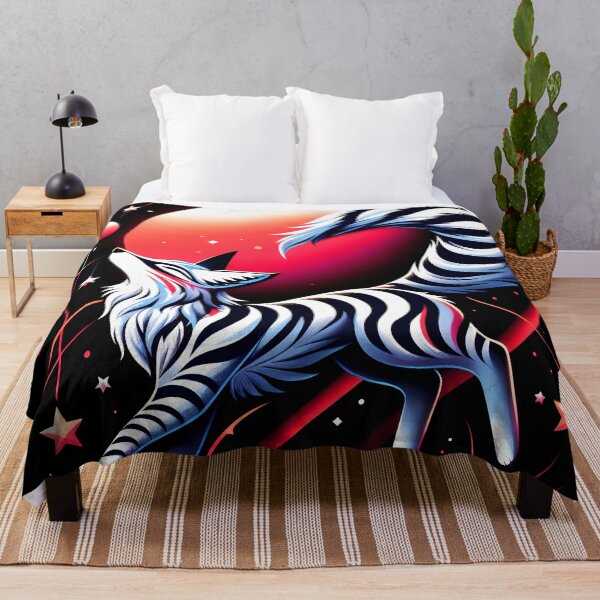 Item preview, Sun and Cosmic Fox with Stripes, Ai Generated Art designed and sold by ACC .