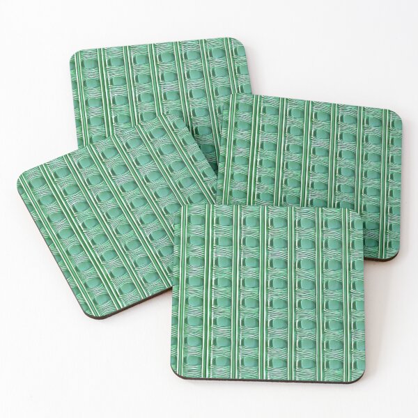 Item preview, Scotish Style Green Circles pattern op art  designed and sold by ruiztiger70.