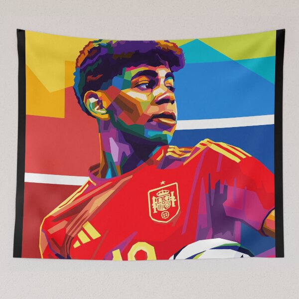 Item preview, Lamine Yamal Football Wpap Art designed and sold by SiksisArt.
