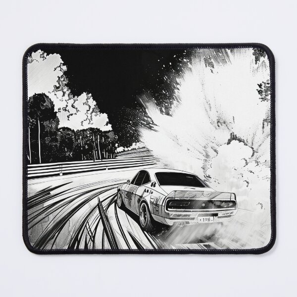 Item preview, Monochrome Car Art Highlighting Drift Techniques designed and sold by Piotrek0001.