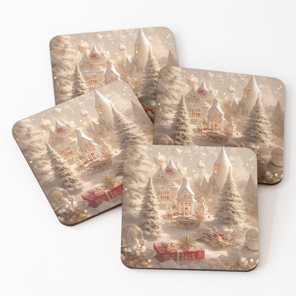 Item preview, Enchanted Christmas Village in Snowy Wonderland designed and sold by kyungmie87.