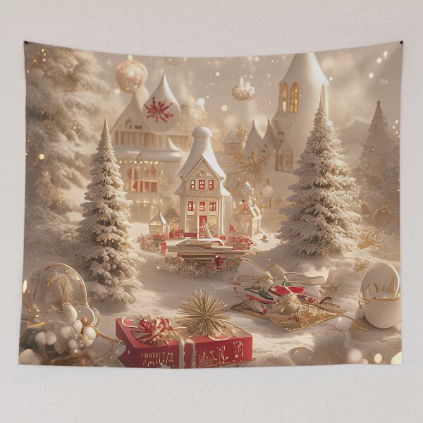 Item preview, Enchanted Christmas Village in Snowy Wonderland designed and sold by kyungmie87.