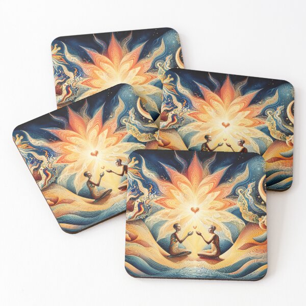 Item preview, Cosmic Embrace - Mystical Spiritual Art designed and sold by Marriarti.