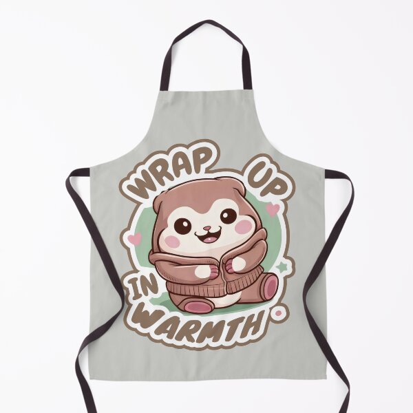 Item preview, Wrap up in warmth: Cozy Hamster Surrounded by Hearts and Stars designed and sold by SplashTastic.