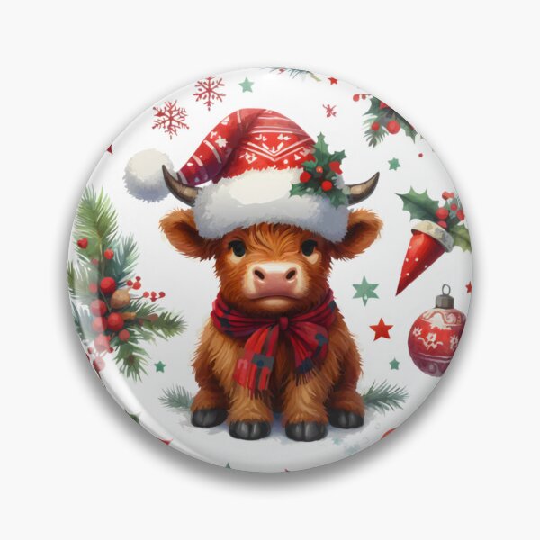 Item preview,  Christmas Highland Cow designed and sold by printmala.