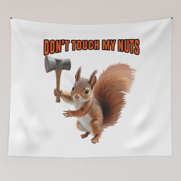 Item preview, Angry Squirrel  Holding Hammer designed and sold by TeeARTHY.