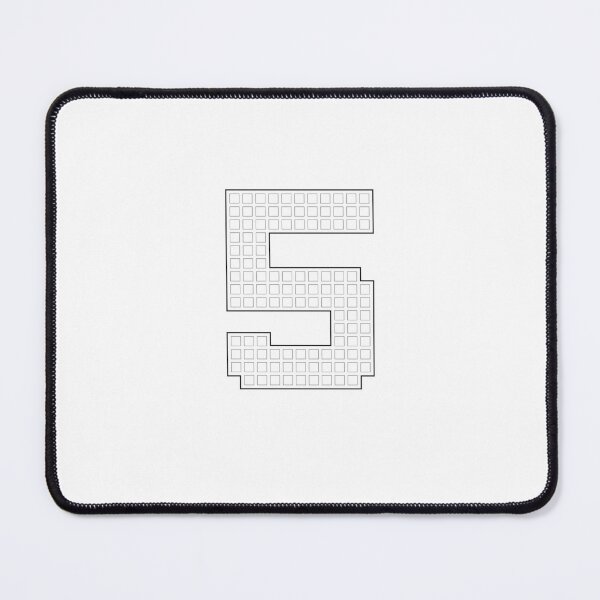 Item preview, Number 5 - White Pixel Block Character designed and sold by PixelGlyphs.