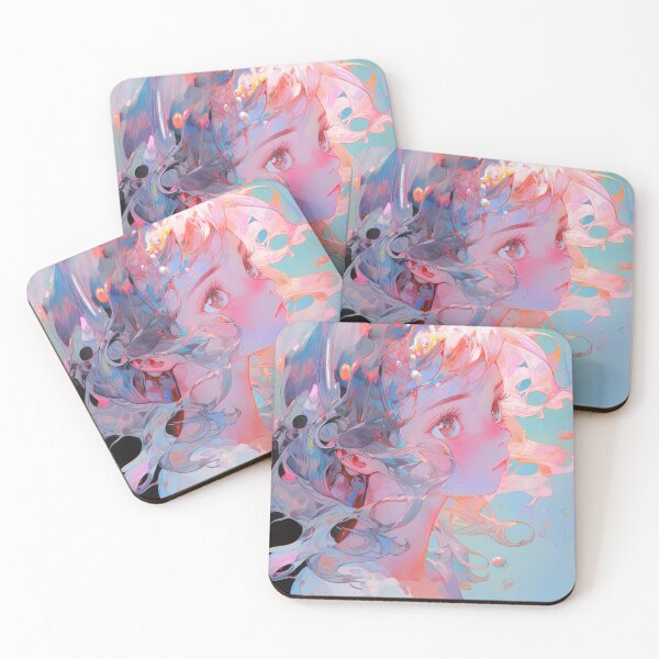 Item preview, Dreamy Pastel Glow Anime Girl designed and sold by bubblegoth.