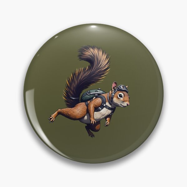 Item preview,  Red Squirrel  Parachuting | Funny Squirrel designed and sold by TeeARTHY.