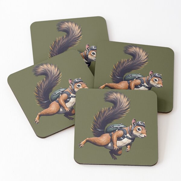 Item preview,  Red Squirrel  Parachuting | Funny Squirrel designed and sold by TeeARTHY.
