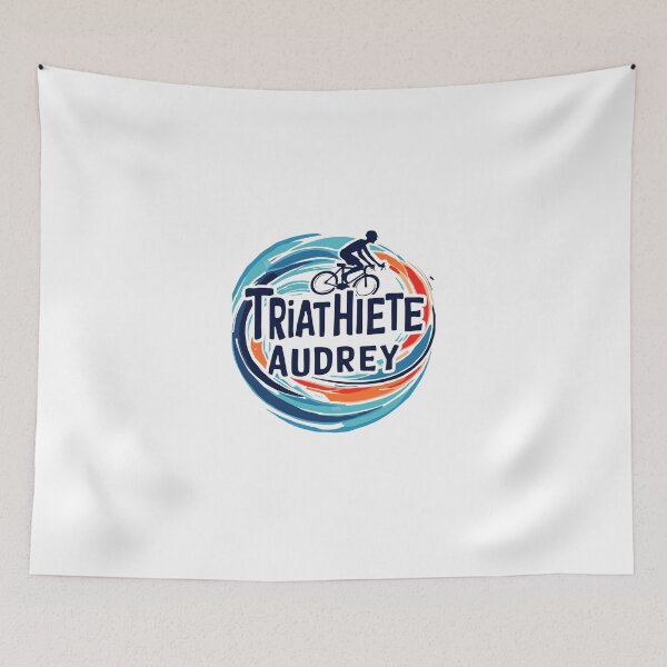Item preview, Dynamic Triathlete Audrey - Swim, Bike, Run designed and sold by Triathlongram.