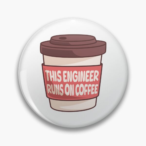 Artikelvorschau, Dieser Ingenieur läuft mit Kaffee! Lustiges Ingenieur-Kaffee-Wortspiel entworfen und verkauft von PMCreative.
