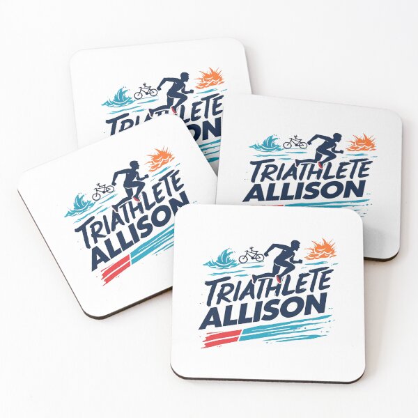 Item preview, Dynamic Triathlete Allison - Swim, Bike, Run designed and sold by Triathlongram.