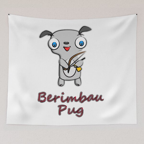 Item preview, Pug berimbau designed and sold by MateMat.
