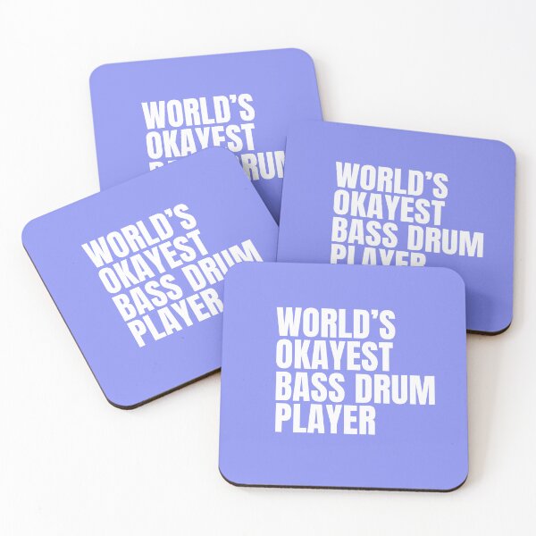 Item preview, World's Okayest Bass Drum Player - White designed and sold by Cutsandsparks.