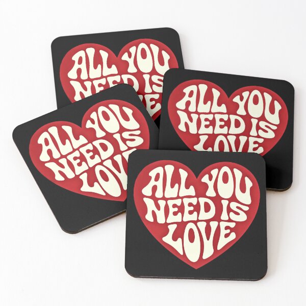Item preview, All You Need Is Love - Retro Heart Typography Design designed and sold by marvinismyname.