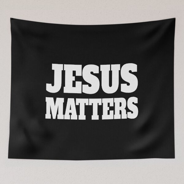 Item preview, Jesus Matters! Black And White Christian designed and sold by PMCreative.