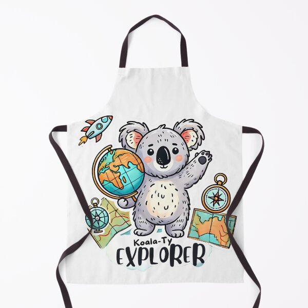 Item preview, Adventurous Koala Holding Globe and Maps designed and sold by Koalangel.