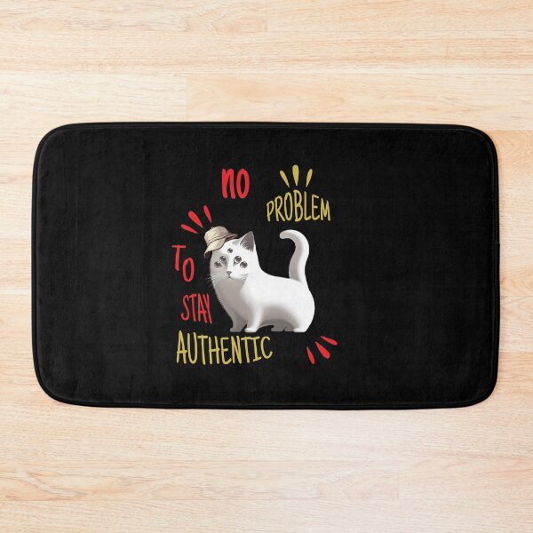 Item preview, No problem to stay authentic funny cat with five eyes designed and sold by Endo Designs - cause Love and Life matters.
