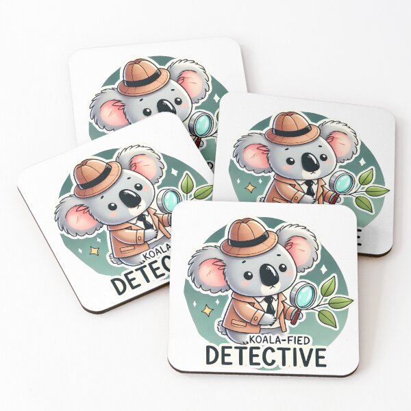 Item preview, Detective Koala with Magnifying Glass designed and sold by Koalangel.