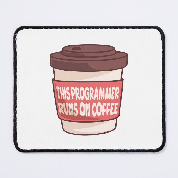 Item preview, This Programmer Runs On Coffee! Computer Science Coffee Pun designed and sold by PMCreative.