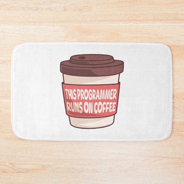 Item preview, This Programmer Runs On Coffee! Computer Science Coffee Pun designed and sold by PMCreative.