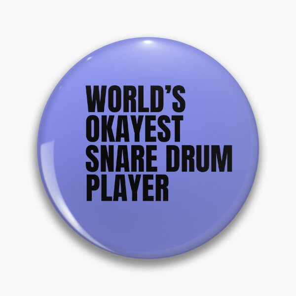 Item preview, World's Okayest Snare Drum Player - Black designed and sold by Cutsandsparks.