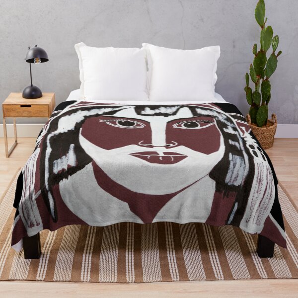 Item preview, Ethnic woman portrait drawing tribal painting designed and sold by Astralia.
