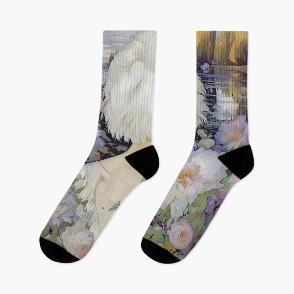 Item preview, Flower Girl, Soft impressionist influenced design. designed and sold by Shoot-The-Moon.