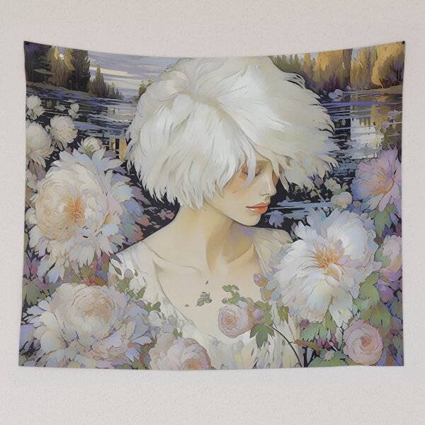 Item preview, Flower Girl, Soft impressionist influenced design. designed and sold by Shoot-The-Moon.