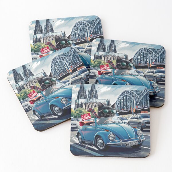 Item preview, Cat on tour - I love Germany! - Cologne designed and sold by lavka-xd.