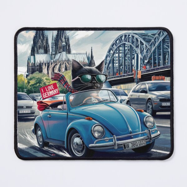 Item preview, Cat on tour - I love Germany! - Cologne designed and sold by lavka-xd.