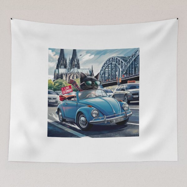 Item preview, Cat on tour - I love Germany! - Cologne designed and sold by lavka-xd.