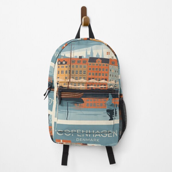 Item preview, Coppenhagen Vintage Travel Poster designed and sold by TravelerRat.